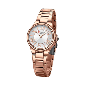 Relógio Feminino de Aço Rose - Curren 9061C